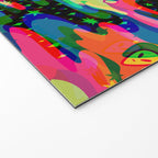 Psychedelic 3D Alien Print Welcome Mat Gallery Image 2