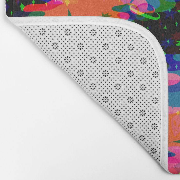 Psychedelic 3D Alien Print Bath Mat Gallery Image 2