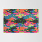 Psychedelic 3D Alien Print Rug Gallery Image 2