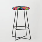 Psychedelic 3D Alien Print Stool Gallery Image 1
