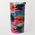 Psychedelic 3D Alien Print Travel Mug Gallery Image 2