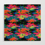 Psychedelic 3D Alien Print Wood Wall Art Gallery Image 1