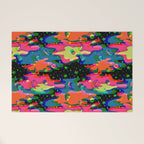 Psychedelic 3D Alien Print Welcome Mat Gallery Image 1