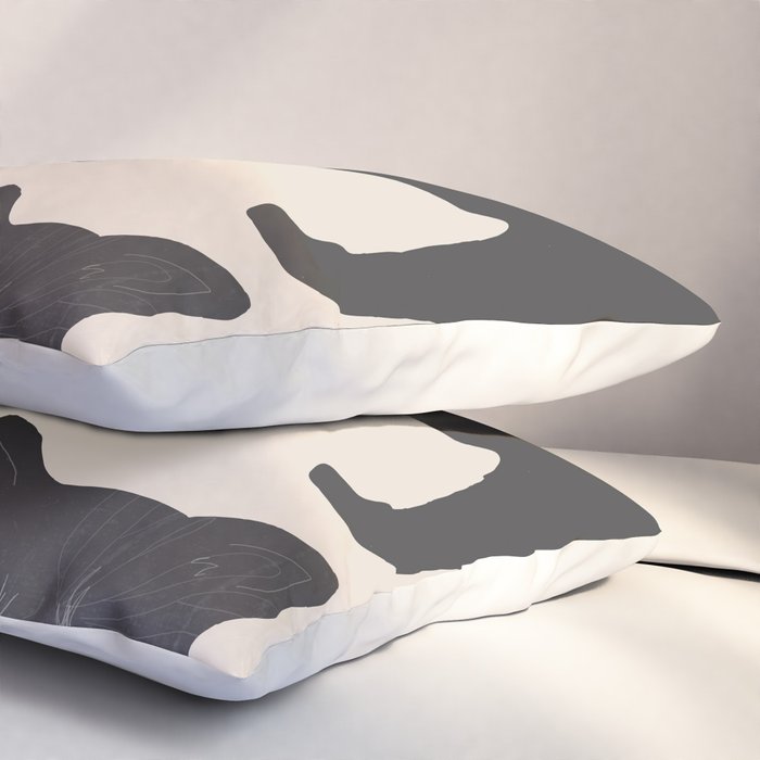 The Abstract Black Cats Pillow Sham Gallery Image 3