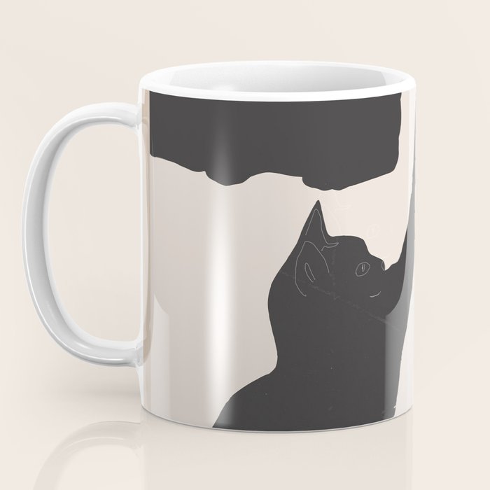 The Abstract Black Cats Coffee Mug Gallery Image 3