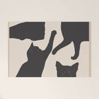 The Abstract Black Cats Welcome Mat Gallery Image 1