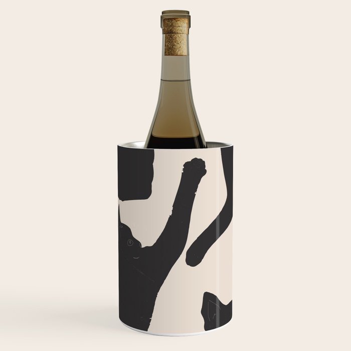 The Abstract Black Cats Wine Chiller Gallery Image 1