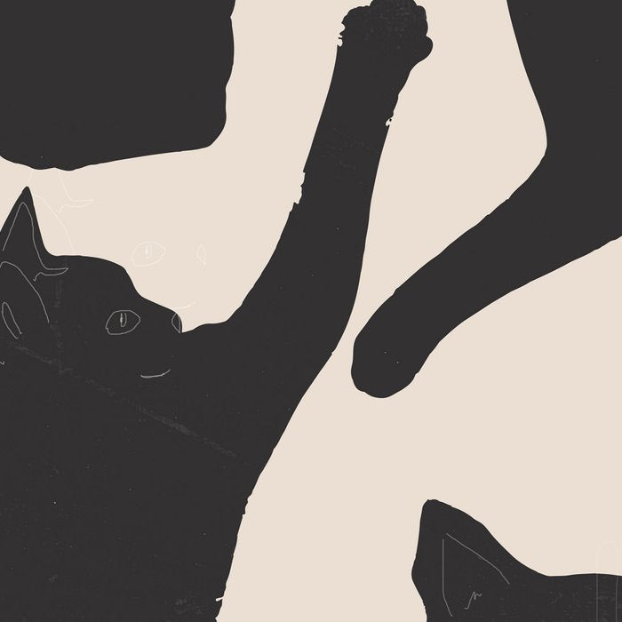 The Abstract Black Cats Coffee Mug Gallery Image 2