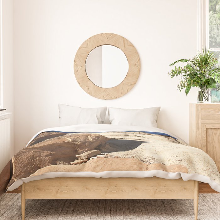 The Majestic Beauty Of Rugged Red Rock Canyon Duvet Cover Gallery Image 3