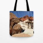 The Majestic Beauty Of Rugged Red Rock Canyon Tote Bag Gallery Image 1