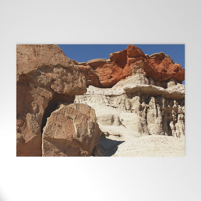 The Majestic Beauty Of Rugged Red Rock Canyon Welcome Mat Gallery Image 1