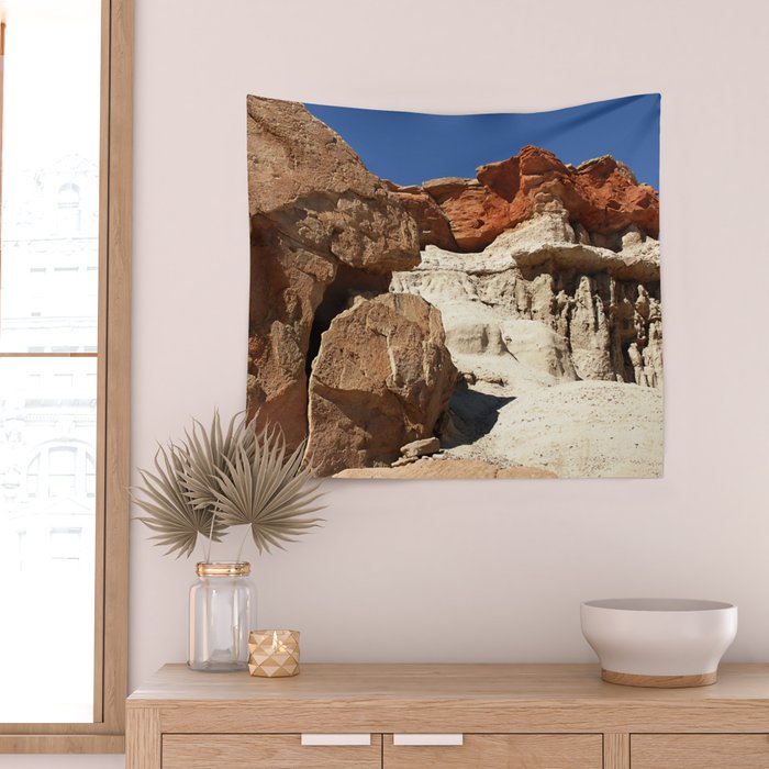 The Majestic Beauty Of Rugged Red Rock Canyon Wall Tapestry Gallery Image 2