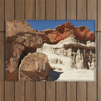 The Majestic Beauty Of Rugged Red Rock Canyon Outdoor Rug Gallery Image 1