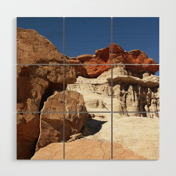 The Majestic Beauty Of Rugged Red Rock Canyon Wood Wall Art Gallery Image 1
