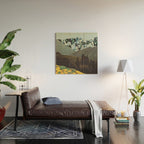 Flowerville Wood Wall Art Gallery Image 2