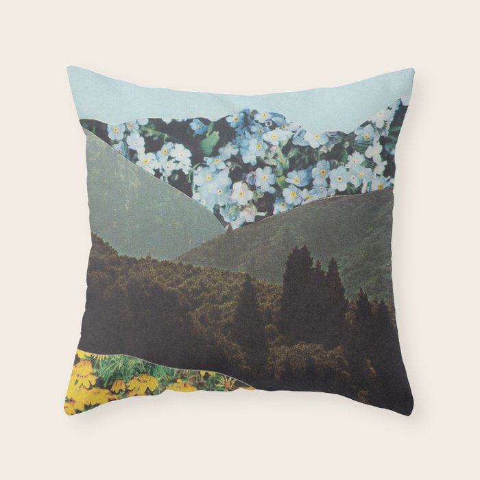 Flowerville Throw Pillow Gallery Image 6