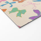 Vintage Coquette Colorful Bows Pattern Welcome Mat Gallery Image 2