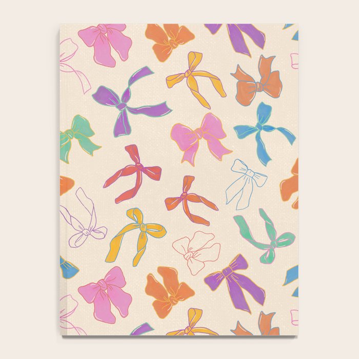 Vintage Coquette Colorful Bows Pattern Notebook Gallery Image 4