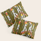 Rainbow and Cacti Print Pillow Sham Gallery Image 3