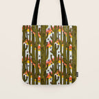 Rainbow and Cacti Print Tote Bag Gallery Image 1