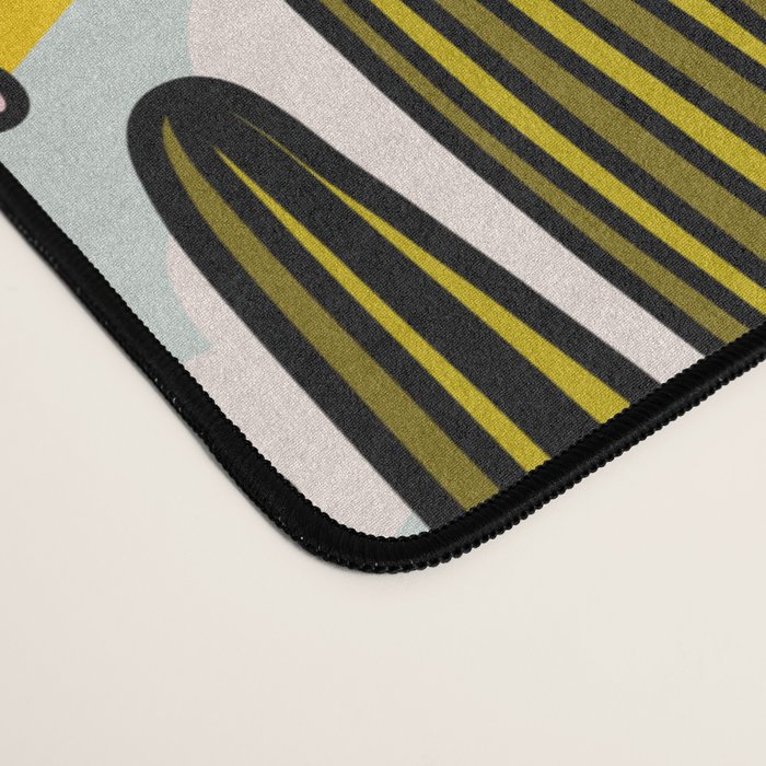 Rainbow and Cacti Print Desk Mat Gallery Image 4