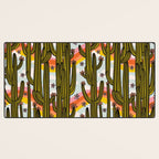 Rainbow and Cacti Print Desk Mat Gallery Image 3