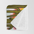 Rainbow and Cacti Print Throw Blanket Gallery Image 3