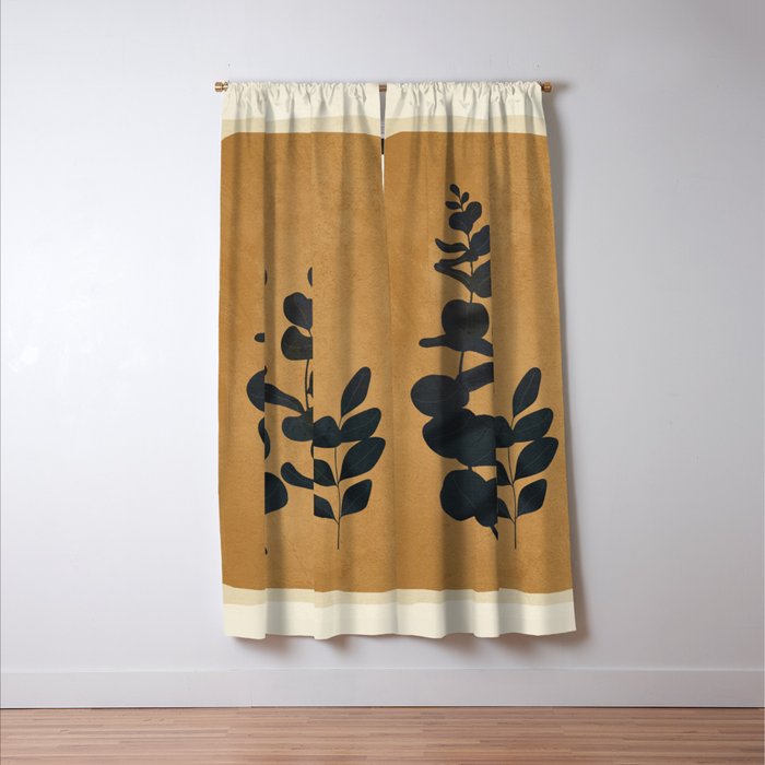 Leaf Design 1 Window Curtain Gallery Image 3