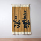 Leaf Design 1 Window Curtain Gallery Image 3