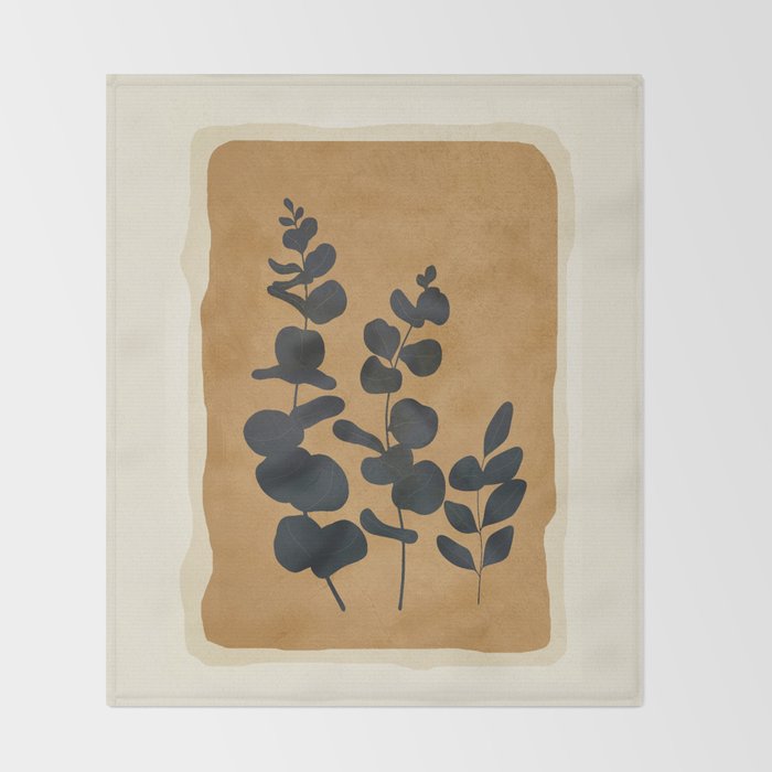 Leaf Design 1 Throw Blanket Gallery Image 2