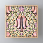 Retro Floral Beetles - vintage pastels Mini Art Print Gallery Image 1