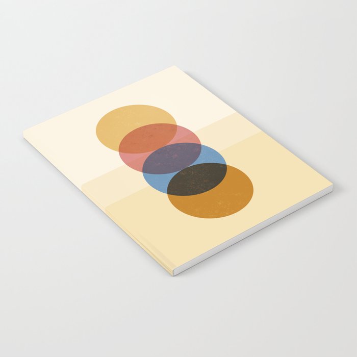 Abstraction_SUNRISE_SUNSET_CIRCLE_RISING_COLORFUL_POP_ART_0425A Notebook Gallery Image 2