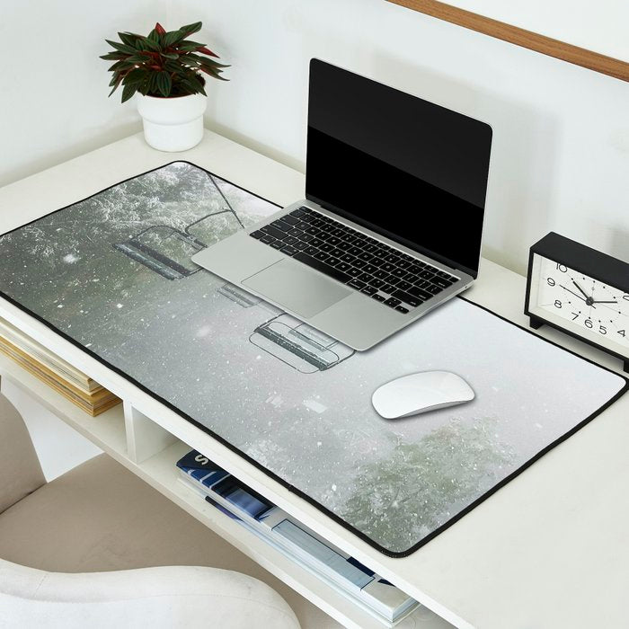 Misty Ski Lift Desk Mat Gallery Image 2