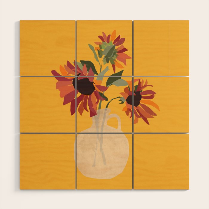 Sunflowers 14 Wood Wall Art Gallery Image 1