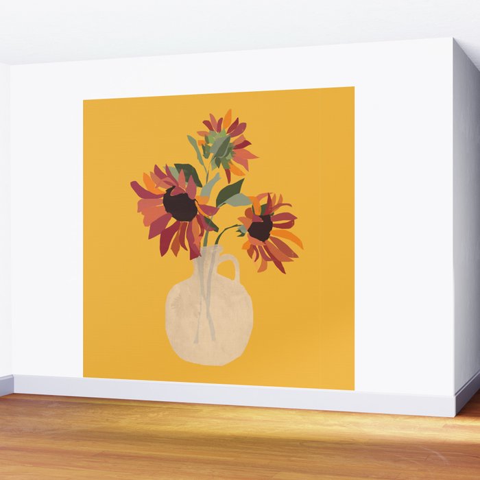 Sunflowers 14 Wall Mural Gallery Image 2