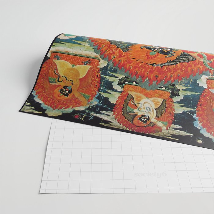 Tibetan Buddhist Hindu Garuda Shambala Wrapping Paper Gallery Image 2