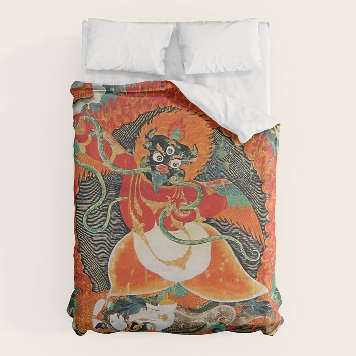 Tibetan Buddhist Hindu Garuda Shambala Duvet Cover Gallery Image 6
