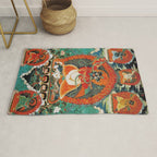 Tibetan Buddhist Hindu Garuda Shambala Rug Gallery Image 1