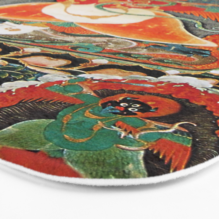 Tibetan Buddhist Hindu Garuda Shambala Bath Mat Gallery Image 3