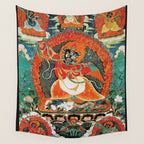Tibetan Buddhist Hindu Garuda Shambala Wall Tapestry Gallery Image 4