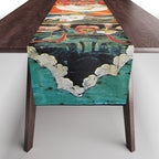 Tibetan Buddhist Hindu Garuda Shambala Table Runner Gallery Image 1