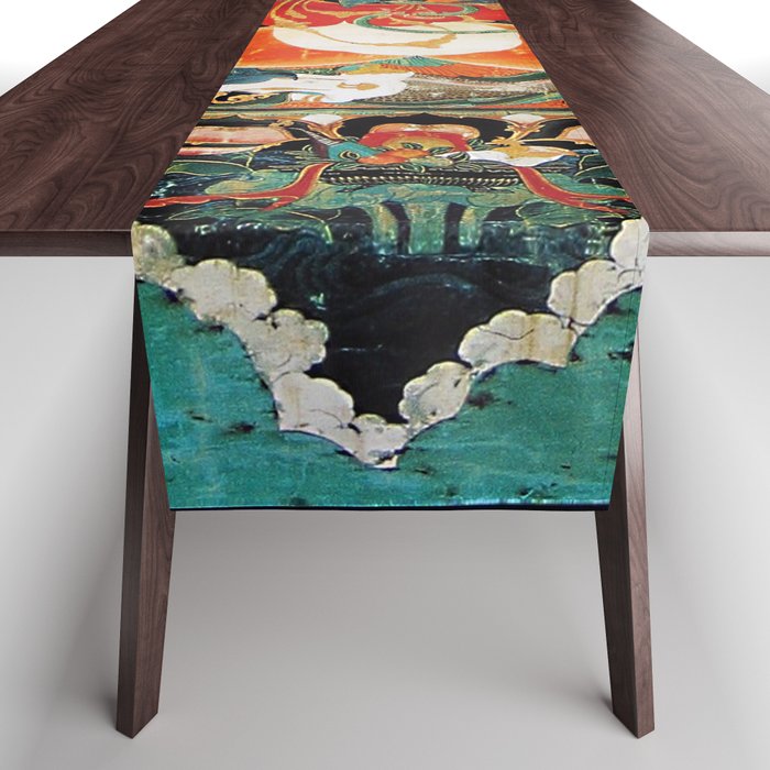 Tibetan Buddhist Hindu Garuda Shambala Table Runner Gallery Image 1