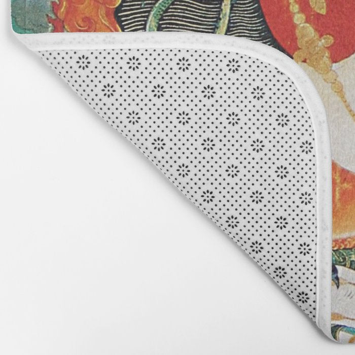 Tibetan Buddhist Hindu Garuda Shambala Bath Mat Gallery Image 2