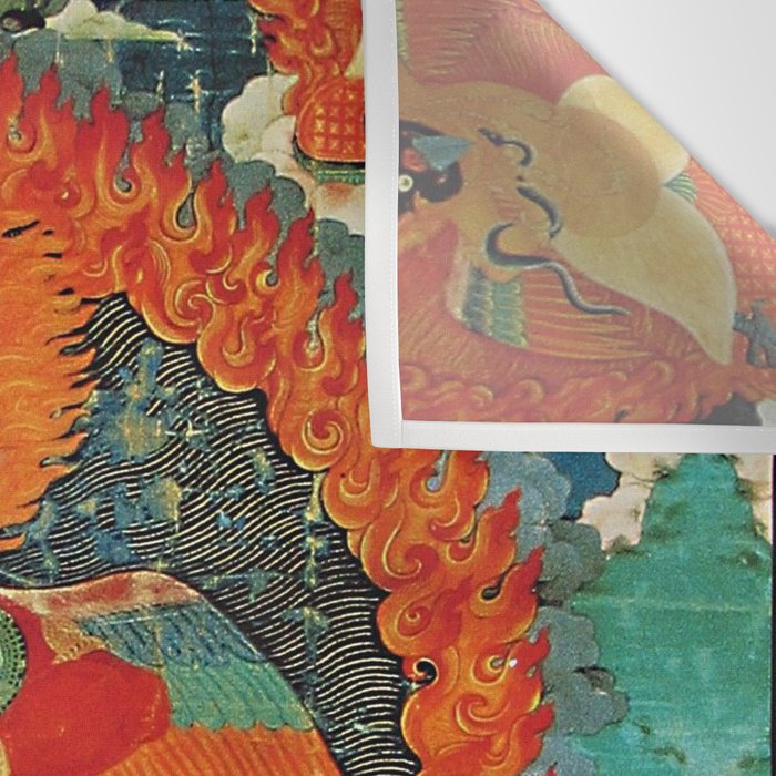 Tibetan Buddhist Hindu Garuda Shambala Wall Tapestry Gallery Image 3