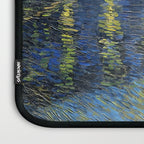 Vincent van Gogh Starry Night Over the Rhone (1888) enhanced with artificial intelligence Laptop Sleeve Gallery Image 3