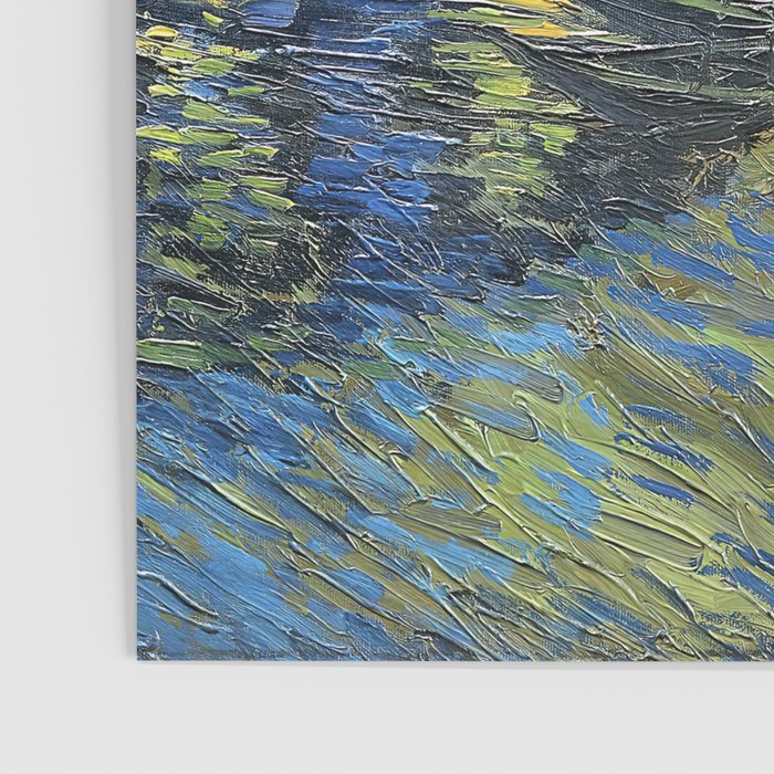 Vincent van Gogh Starry Night Over the Rhone (1888) enhanced with artificial intelligence Poster Gallery Image 3