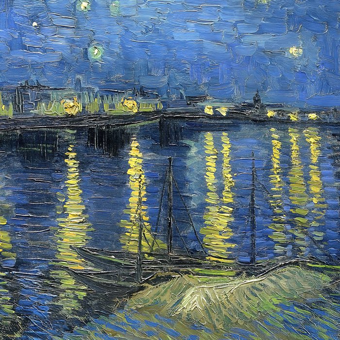 Vincent van Gogh Starry Night Over the Rhone (1888) enhanced with artificial intelligence Coffee Mug Gallery Image 2