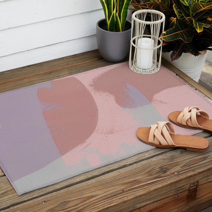 layered shapes Outdoor Rug Gallery Image 2