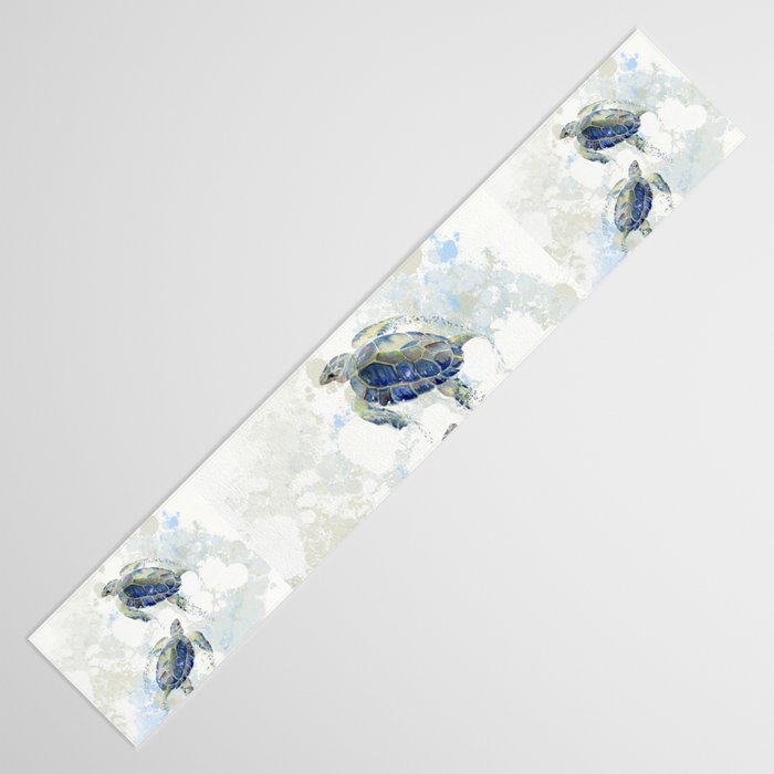 Swimming Together 2 - Sea Turtle  Table Runner Gallery Image 3