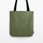 Lines (Moss Green) Tote Bag Gallery Image 1